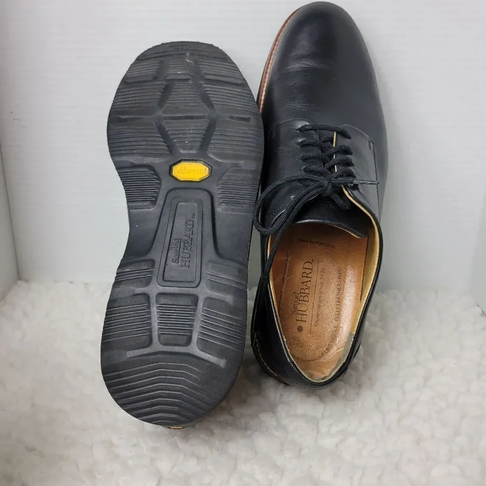 Samuel Hubbard Men's Size 11.5  Founder Shoes Black Leather M2100-048